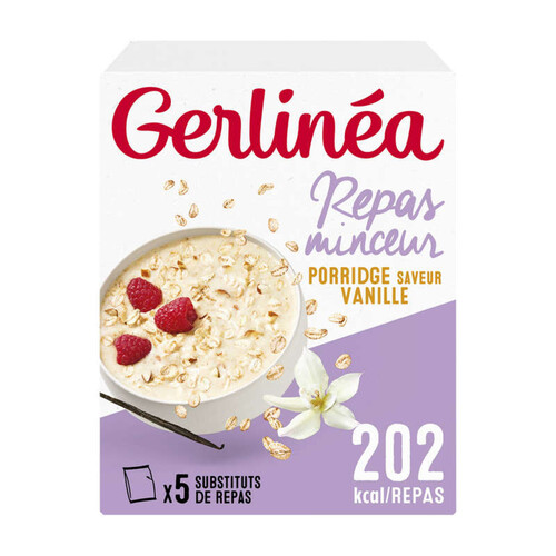 Gerlinéa Porridge Saveur Vanille Aux Flocons Et Son D’Avoine 275G