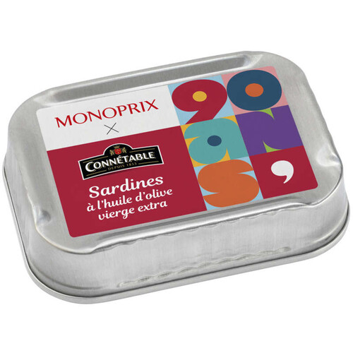 Monoprix x Connétable sardines a l'huile d'olive 115g