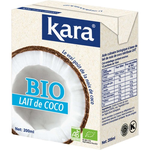 Kara Lait De Coco Bio 200ml