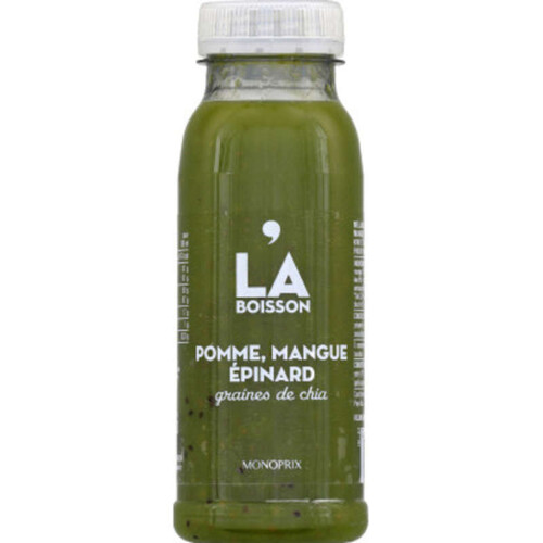 Monoprix La Boisson Pomme & mangue Epinard et graines de chia 25cl