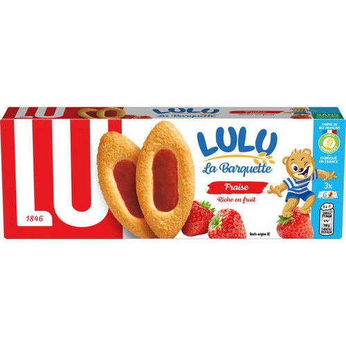 Lu Lulu La Barquette Biscuits Fraise 120g