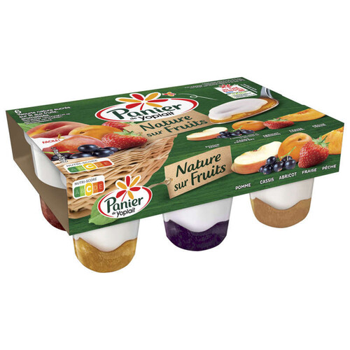 Yoplait panier de yoplait yaourt aux fruits panaches pots 6x140g