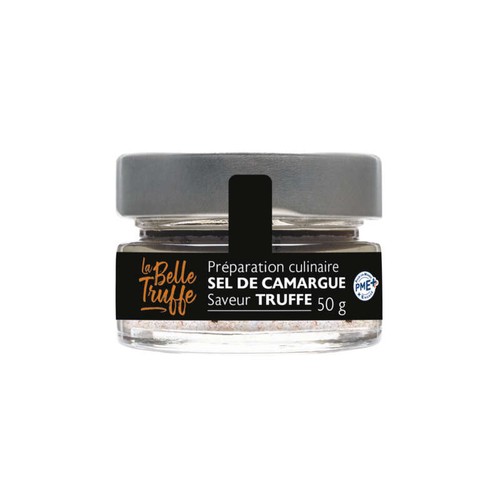 Préparation culinaire de Sel de Camargue saveur truffe