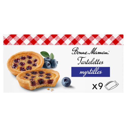 Bonne Maman Tartelettes myrtilles x9 135g