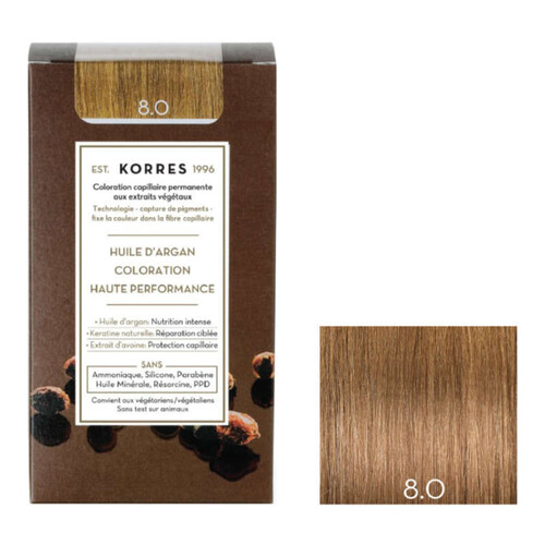 Korres Coloration Huile D'Argan Blond Clair 8.0