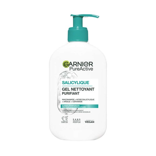 Garnier Pure Active Gel Nettoyant Moussant 250ml