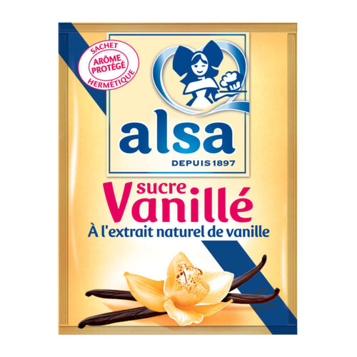 Alsa Sucre Vanillé 6 Sachets 45G