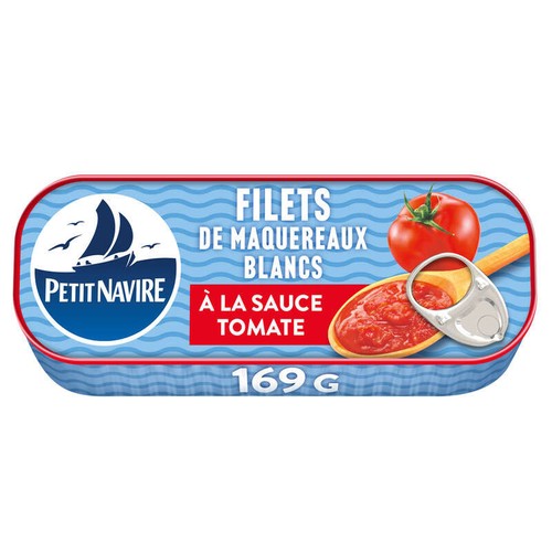 Petit Navire Filets de Maquereaux à la sauce Tomate 169g