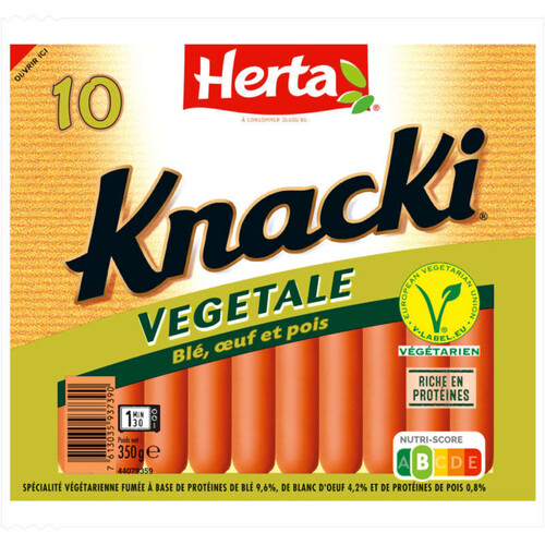Herta Knacki saucisses végétales x10