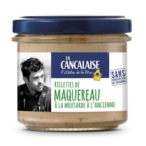 La Cancalaise Rillette de maquereau à la moutarde 100g