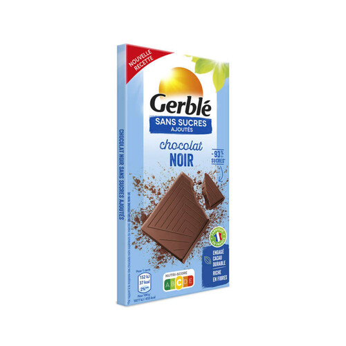 Gerblé Chocolat Noir Sans Sucres Ajoutés 80G