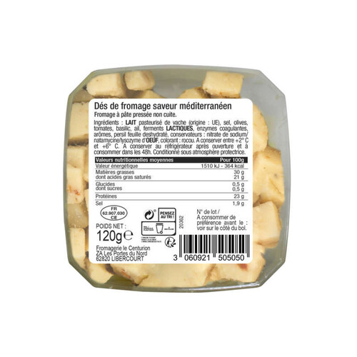 Petit Marché Dés de Fromage Méditerranéen 120g