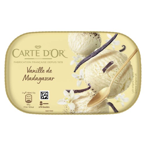 Carte D'Or Ice Cream Dessert Vanille de Madagascar 367g