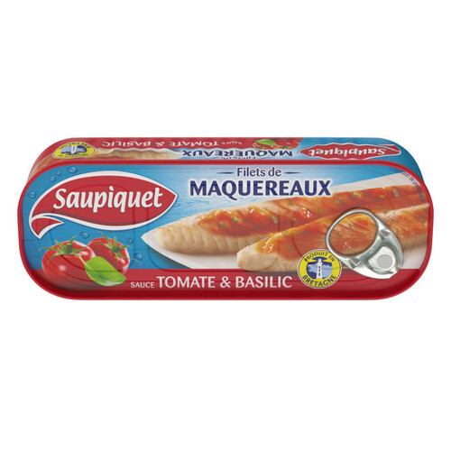 Saupiquet Filets De Maquereaux Sauce Tomate & Basilic 169G
