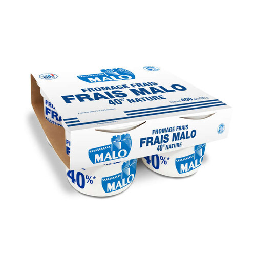 Malo Fromage frais nature 40% MG 4x100g