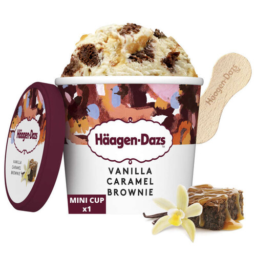 Haagen-Dazs Crème glacée vanille caramel brownie 78g