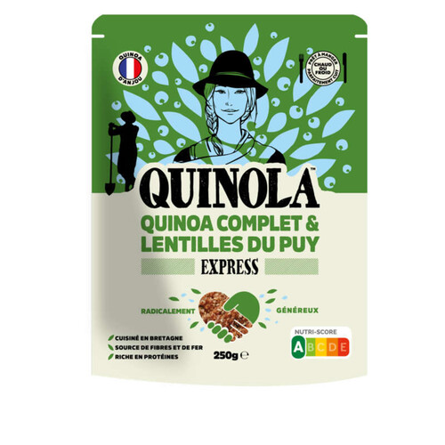 Quinola Quinoa et lentilles du puy 250g