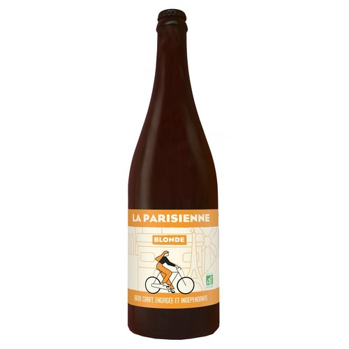 La Parisienne Bière blonde Bio 5% vol. 75cl