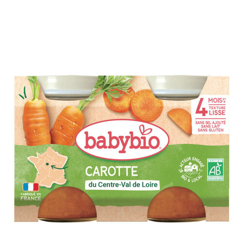 Babybio navarin de petits légumes & agneau dès 4 mois 2 x 130g