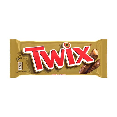 Twix Barres Biscuitées Enrobées Chocolat 2x25g