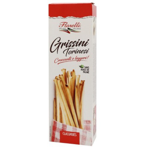 Florelli Gressins Torinesi Classique Sans Huile de Palme 125g