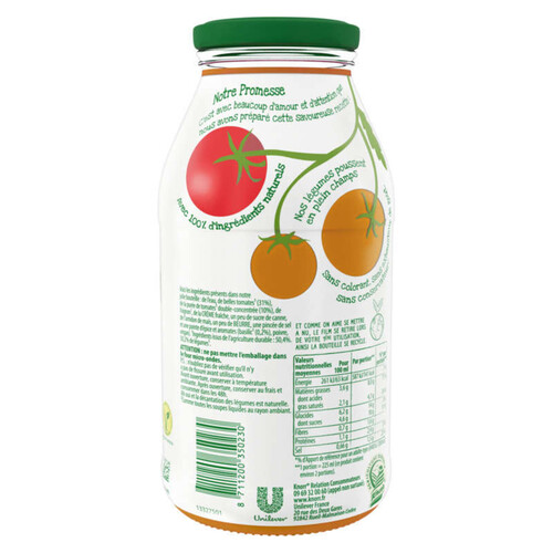 Knorr Comme à La Maison Soupe Tomates Pointe de Basilic Bouteille 45cl