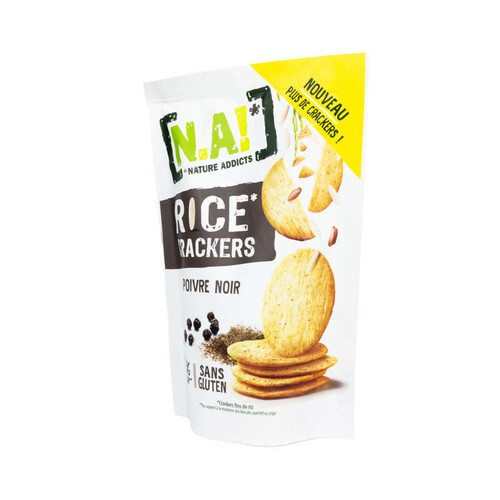 Nature Addicts Rice Crackers saveur poivre noir 85g