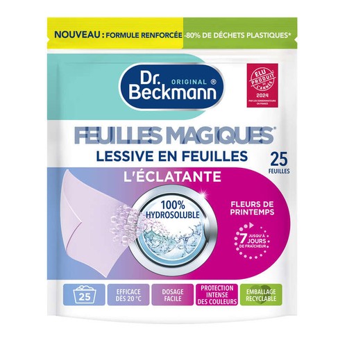 Dr Beckmann Lessive en Feuilles l'Eclatante x25 Feuilles Hydrosoluble