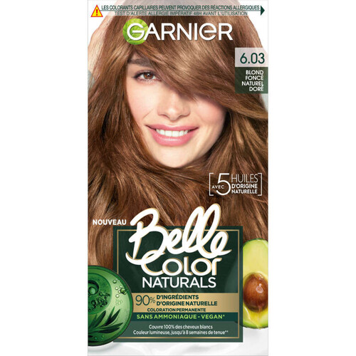 Belle Color Naturals Coloration 6.03 Blond foncé naturel doré