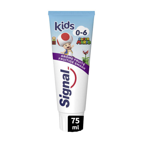 Signal Dentifrice Enfant Super Mario Fruité 75ml