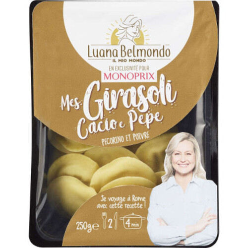 Luana Belmondo x Monoprix Mes Girasoli Cacio & Pepe 250g