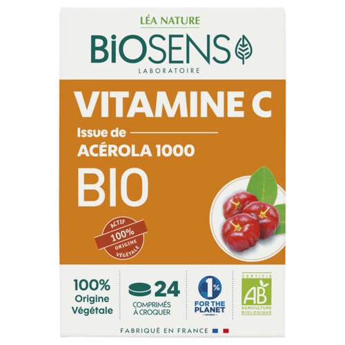 Biosens Comprimés Vitamine C Acérola Bio X24
