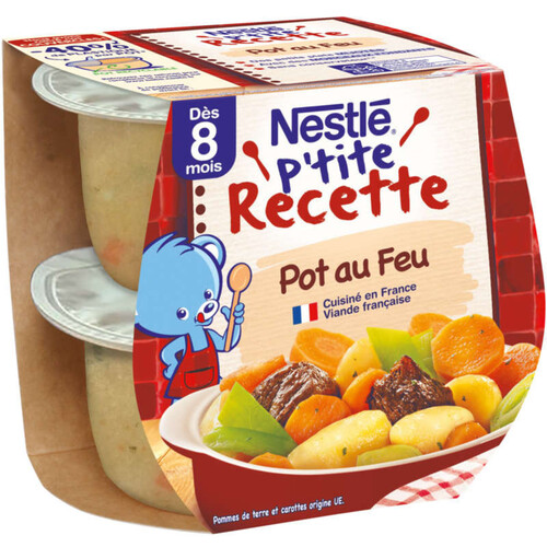 Nestle P'tite Recette Pot au Feu Dès 8 mois 2 x 200g