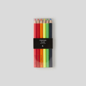 Monoprix Maison 24 crayons de couleur 18cm 