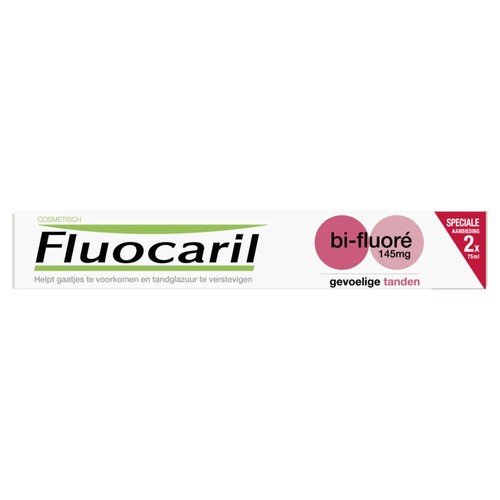 [Para] Fluocaril Dentifrice Dents Sensibles Bi-Fluoré 145mg Lot 2x75ml