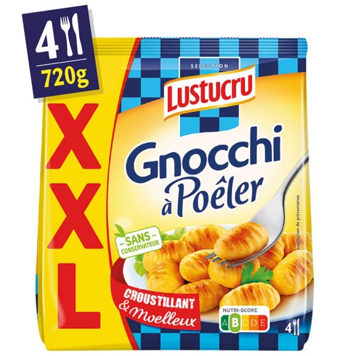 Lustucru Gnocchi à poêler format XXL 720g