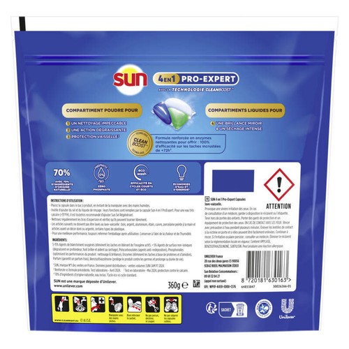 Sun Pro-Expert Capsules Lave-Vaisselle Regular x24