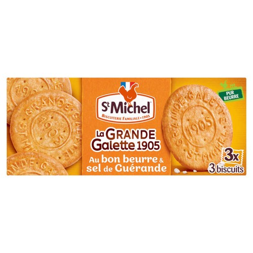 St Michel La grande galette 1905 au sel de Guérande et beurre frais 150g