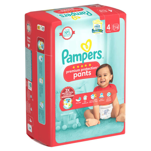 Pampers Premium Protection Pants Couches Culottes CP T4 x19