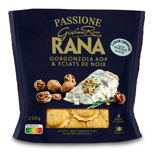 Rana Pâtes Fraiches Girasoli Gorgonzola AOP et éclats de Noix 250g