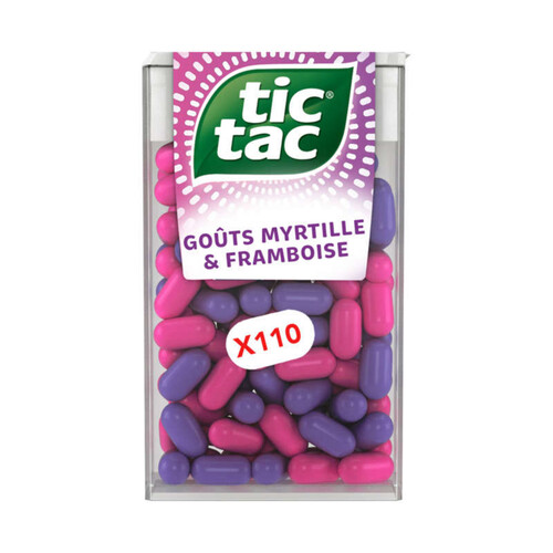 Tic Tac bonbons goût myrtille & framboise x110 - 54g