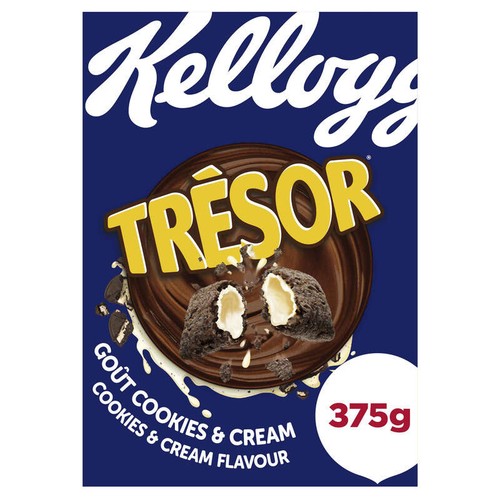 Kellogg's Céréales Trésor Cookie & Cream 375g