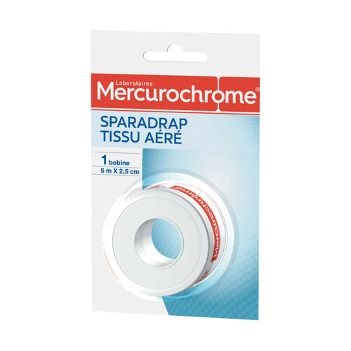 Mercurochrome Sparadrap Tissu Aéré