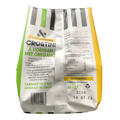 Crosta & Mollica Crostini Origano 150g