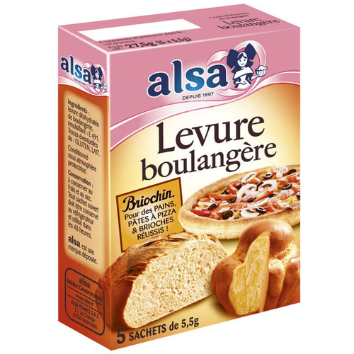 Alsa Levure De Boulanger Briochin 5 Sachets 28g