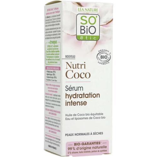 Lea Nature So' Bio Etic Nutri Coco Sérum Hydratation Intense 30ml