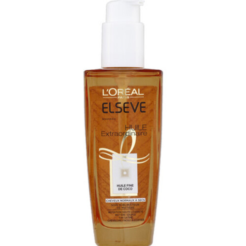 L'Oréal Paris Elseve Huile Extraordinaire Coco Soin Sublimateur Haute Légèreté Cheveux Fins & Secs 100ml