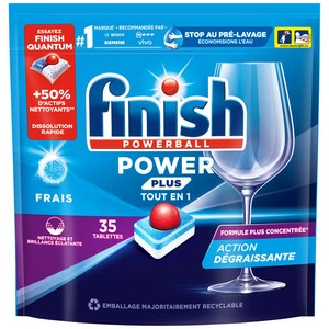 Finish Powerball Tablette Lave-Vaisselle Power Plus Tout en 1 x35 560g