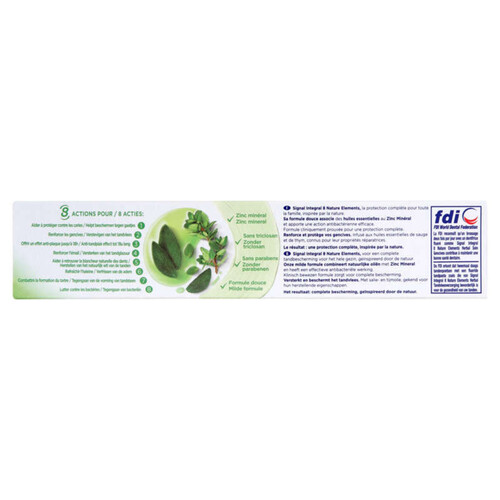 Signal Dentifrice Integral 8 Herbal Soin Gencives 75ml