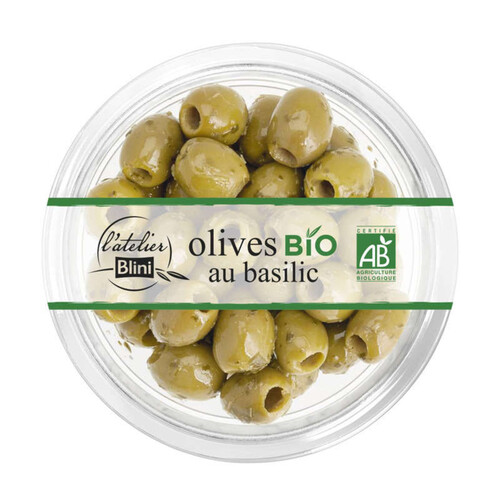 L'Atelier Blini Olives Bio Au Basilic 150G